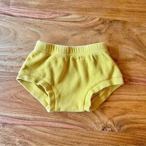 Oh Nine Mustard Waffle Bloomer Shorts